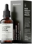ManCave Caffeine+ Scalp Serum for Men, Stimulates and Conditions with Caffeine and Rosemary Oil, Exfoliates Dry, Flaky Scalp with Salicylic Acid, Natural, Vegan, Cruelty Free, 50 ml