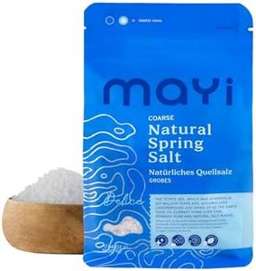 MAYİ Ancient Natural Spring Coarse Salt 1.1 lb - Hand-Harvested, Kosher, Microplastic-Free, Mineral-Rich, Diamond Crystal, Unrefined Salt for Electrolyte Drinks, Cooking, Canning, Low Sodium
