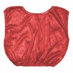 Champion Sports Adult Mesh Practice Scrimmage Vest, Red (Pack of 12)