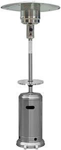 AZ Patio Heaters HLDS01-BST Tall Stainless Steel Patio Heater with Table, 87-Inch