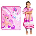 Franco Kids Bedding Super Soft Micro Raschel Throw, 46 in x 60 in, My Little Pony