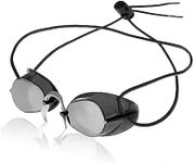 Sporti Antifog Swedish Mirrored Goggle + Bungee Strap - Silver Mirror/Smoke Lens