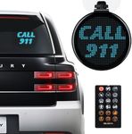 Gelrova Car Hailing LED Safety Car Sign Light, Taxi and Ride Sharing LED Sign, Great Way to Communicate with Other Drivers, Carstar 5 Driver Version, 4“