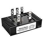 Heschen Three Phase Bridge Rectifier, SQL-100A, Diode Module, 100A, 5 Terminals