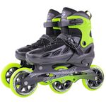 PAPAISON Adult Inline Skates for Men Women with 3 100mm Wheels, Outdoor Fitness Speed Racing Skates