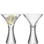 LSA Moya Cocktail Glass 300ml Clear | Set of 2 | Mouthblown & Handmade Glass | MV18