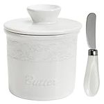 SGAOFIEE Porcelain Butter Crock, Bu