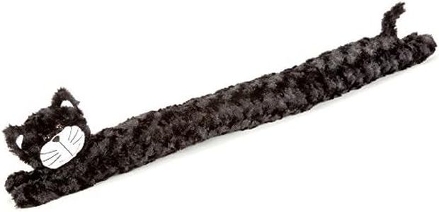 Bits and Pieces - Plush Cat Door Draft Stopper - Door and Window Breeze Guard - Keep Heat in and Cold Out