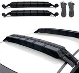 AQUARM Kayak Roof Rack Pads, Universal Car Soft Roof Rack for Canoe/Surfboard/Paddle Board/SUP/Snow Board with Adjustable & Steady Tie-Down Straps and Storage Bag