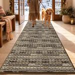 hicorfe Vintage Kitchen Rugs,[No Crease] Non Slip Kitchen Mats for Floor