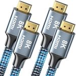 8K HDMI Cable 10 ft 2Pack, CABNEER 