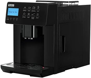 Budan Fully Automatic Espresso Machine, Best For Home & Office, 15 Bar Pressure, Espresso, Cappucino, Latte, Ameriano., Black