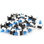 uxcell 30 Pcs 6Pins Square 8mmx8mm Latching Type DPDT Mini Push Button Switch