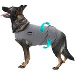 Meifsou Dog Anxiety Vest, Skin-Friendly Thunder Jacket for Dogs, Dog Calming Shirt for Thunder, Fireworks, Vet Visits and Separation - Keep Pet Calm Without Medicine & Training, Anti Anxiety for Dogs