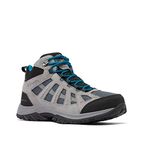 Columbia Men's Redmond 3 Mid WP waterproof mid rise hiking boots, Grey (Graphite x Black), 9 UK