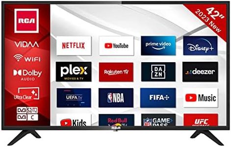 RCA iRV42H3 Smart TV 42 pollici (106 cm) Televisore con Netflix, Prime Video, Rakuten TV, Disney+, Youtube, Wifi, Triple-Tuner DVB-T2 / S2 / C, Dolby Audio, 2023