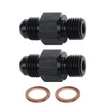 AC PERFORMANCE -6 AN Flare to 1/4" NPSM Transmission Cooler Adapter Fittings, Pack of 2