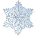 XCMAN Snowboard Traction Stomp Pad, 3D Clear Snowflake Snowboarding Stomp Pads, PVC Material(Blue)