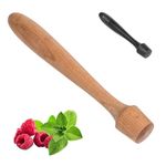 Extra Long Wooden Cocktail Muddler - Professional Size 12" Hardwood Drink Muddler