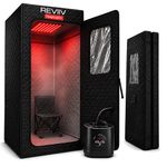 Infrared Sauna Box for Home with 660nm & 850nm Red Light Therapy, Foldable Full Body Portable Steam Sauna Tent, 1500W Steamer + Chair, 71" Tall, 9 Heat Levels, Relaxation & Detoxification – DeepLight+