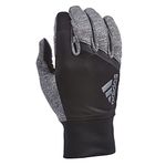 adidas Winter Performance GO 2.0 Glove with Multiple Touchscreen Conductivity Points, Black/Gray, Large/X-Large