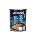 Intergrain UltraDeck Exterior Wood Deck Oil – Natural Finish (1 LTR) | Waterproof & UV Resistant Coating for Decks & Outdoor Furniture | Low Odour, Water-Based, Long-Lasting Wood Decking Oil