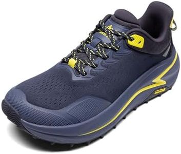 NORTIV 8 Men's Wide Toe Box Trail Running Shoes Cushion Walking Barefoot Tennis Workout Gym Cross Training Shoe Fashion Sneakers Whitney,Size 8.5,Dark Blue,SNRS25001M