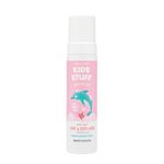 Kids Stuff Pink Wacky Whip Foaming Hair & Body Wash with Strawberry Swirl Fragrance | Dermatologically Tested Kids Hair & Body Wash | Gently Cleanses Hair & Skin | Vegan | Cruelty Free | 200ml