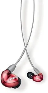 Shure SE535LTD Professional Wired Sound Isolating Earbuds, High Definition Sound + Natural Bass, Three Drivers, Secure In-Ear Fit, Detachable Cable, Durable Quality - Red