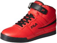 Fila Men's Everyday Sport Athletic Casual High-top Vulc 13 Mid Lace Up Sneaker Shoes, Fila Red/Black/Black, 8