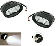 AOW Attractive Offer World (20W) Oval Projector Fog Light Auxiliary Spot LED Light Off-Road Driving Lights LED Fog Lights for Honda Mobilio (Pack of 2)