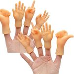 CreepyParty Tiny Hands Miniature Finger Puppets Mini Finger Hands Little Hands with Left and Right Hands 8 Pieces Pack Tiktok Toys (4 Mixed Style )