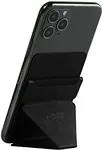 MOFT Phone Stand with 3M Adhesive for Android, iPhone and Most Smartphones, 2 Viewing Angles, Slim Wallet Stand (Pure Black)
