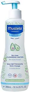 Mustela Baby Cleansing Water - No-Rinse Micellar Water - with Natural Avocado & Aloe Vera - for Baby's Face, Body & Diaper â€“ 10.14 fl. oz. (Pack of 1)