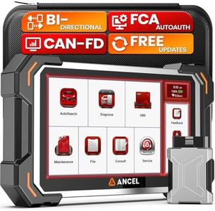 ANCEL DS500BT Bidirectional OBD2 Scanner, Full-System Car Diagnostic Tool with 28+ Services, Injector Coding, DPF/Brake/BMS/Oil/Gear/Throttle Functions, CAN FD Support, Lifetime Free Updates