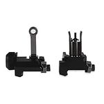 Ranstac Sights Front and Rear Iron Sight for Picatinny Rail and Weaver Rails CJ/JXM-02