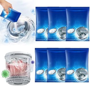 Washing Machine Cleaner, 2026 New Powerful Stain Remover for Washing Machine Tanks - Deep Clean Solution for HE Top Load and Front Load Washers, Descaler for Drum, Tub & All Internal Parts (6Pack)