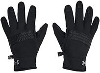 Under Armour boys Storm Fleece Gloves , Black (001)/Pitch Gray , Youth Medium