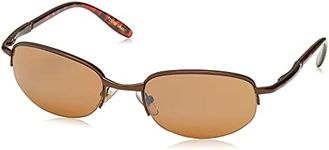 Foster Grant Men's Driver 52 Oval Sunglasses, Bronze/Brown, 54 mm