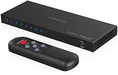 HDMI Switch 4K 60Hz, AVIDGRAM HDMI 2.0 Switcher 5 in 1 Out, 5 Port HDMI Selector Box with IR Remote Control Support HDCP 2.2 HDR10 3D 18Gbps, Compatible with Xbox, PS4, HDTV, Monitor