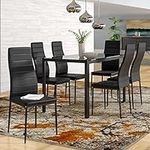 IDS Home 7 Piece Glass Dining Table