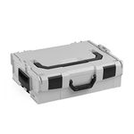 Bosch Sortimo L-BOXX 136 6000003650 Light Grey/Black | Size 2 | Professional Tool Box Empty | Tool Box Stackable Plastic