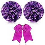 3 Pcs Cheerleading Pom Poms and Lar