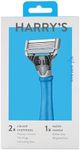 Harry's Original Razors for Men - Two 5-Blade Cartridges and 1 Razor Handle - German Engineered - Surf Blue Edition
