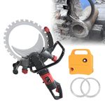 16 in Toroidal Electric Concrete Saw with 2 Saw Blades,8900w Brushless Full Copper Cutting Machine,Dust-Free Automatic Water Spray,No Dead Angle Cutting,for Slotting Brick Marble
