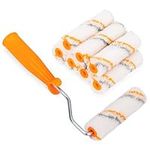 Belle Vous (9-Piece) Paint Roller Set - Frame with 8 Microfibre Covers - Smooth Finish for Walls, Ceilings and Flat Surfaces - Painting and Renovating