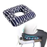 AOSSA Donut Pillow for Bed Sores, Pressure Relief Butt Cushions, Medical Sacral Square Donut Cushion, BBL Pillow for Sleeping, Bed Sore Prevention Pad, Long Sitting Tailbone Pain