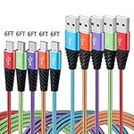 Teyssor Micro USB Cable 1FT 4-Pack 