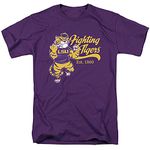 Louisiana State University LSU Official Mike The Fighting Tiger Unisex Adult T Shirt, Purple, Small