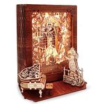 FUNPOLA Beauty and the Beast 3D Wooden Puzzle for Adults – Beauty and the Beast 3D Puzzle Storybook Lamp – 3D Wood Puzzles Décor Model Kit for Kids and Adults